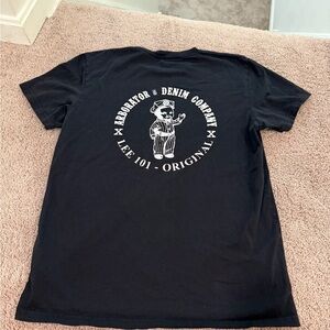 Lee 101 Black Graphic Tee “Arborator denim co” slim fit xl from Netherlands